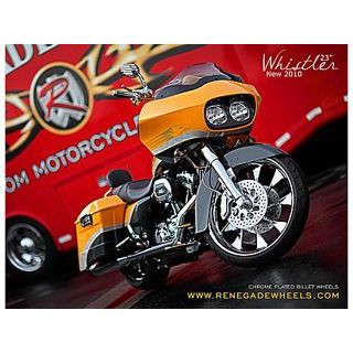 部品屋K&W 汎用 WHISTLER/RENEGADE WHEELS 材質 ポリッシュ サイズ 17×6.25in K&W バイク