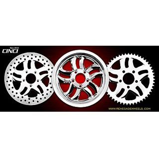 部品屋K&W 汎用 CINCI/RENEGADE WHEELS 材質 クロームメッキ サイズ