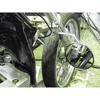 部品屋K&W SR400 汎用 フォーククランプミラーステー 仕様 ミラー無