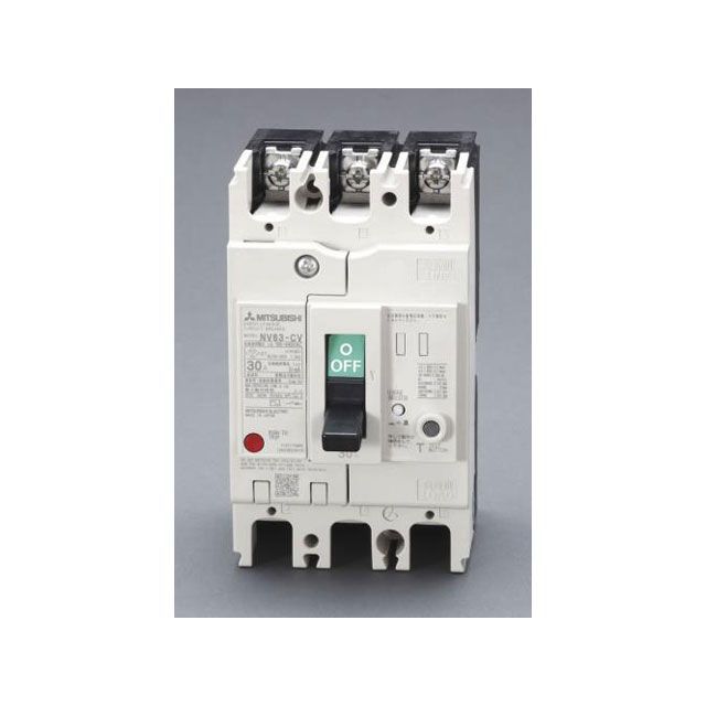エスコ AC100-440V/15A/3極 漏電遮断器（フレーム60） ESCO