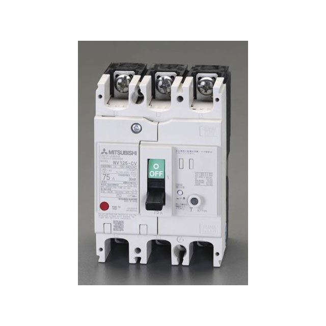 エスコ AC100-440V/60A/3極 漏電遮断器（フレーム100） ESCO バイク 車 自動車 自転車
