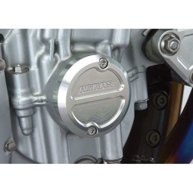 アグラス XJR1200/1300 クランクケースカバーR カラー シルバー AGRAS バイク