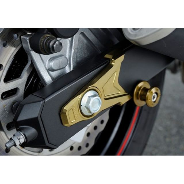 アグラス Z800 チェーンアジャスタープレート カラー ブルー AGRAS バイク