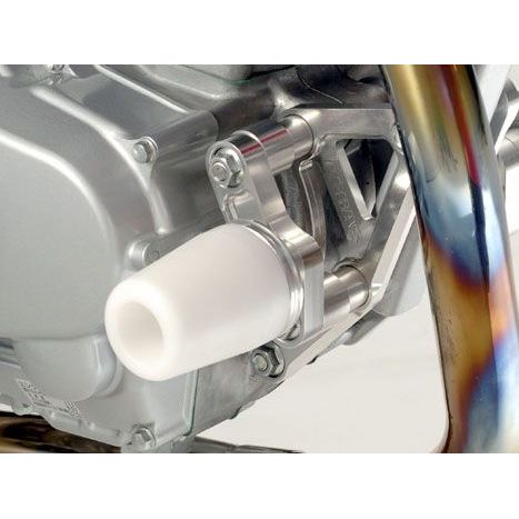 アグラス APE50/100 XR50/100 レーシングスライダー フレーム ジュラコンカラー ホワイト タイプ ロゴ無 AGRAS