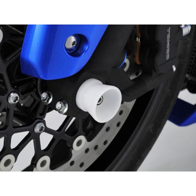 アグラス GSX-R1000 フロントアクスルプロテクター ファンネルタイプ タイプ アルミ カラー シルバー AGRAS バイク