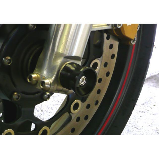 アグラス CB1100 フロントアクスルプロテクター ファンネル タイプ アルミ カラー シルバー AGRAS バイク