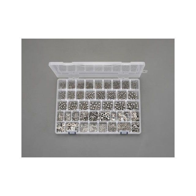 エスコ M2- M6 鍋頭小ねじ・ナット・ワッシャーセット（ステンレス） ESCO