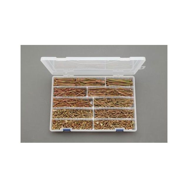 エスコ 3.4/3.8/4.2mm 木工用ビスセット（細） ESCO