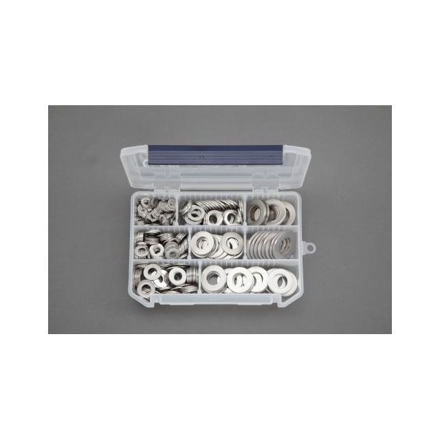 ESCO エスコ M2-M6 ナット・ワッシャーセット(RENY) EA945AR-200 ナット ワッシャー 模型 ジオラマ ボビー 工作 DIY ESCO エスコ M2-M6 ナット・ワッシャーセット(RENY) EA945AR-200