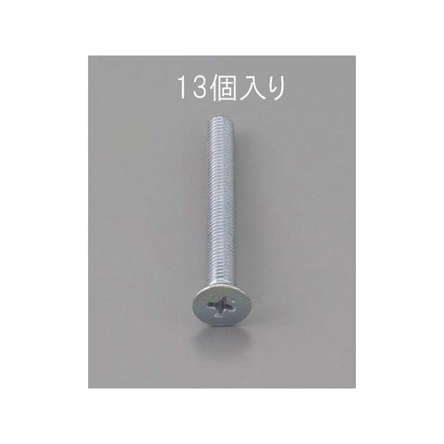 エスコ M6 x12mm 皿頭小ねじ（三価クロメート/13本） ESCO バイク 車 自動車 自転車