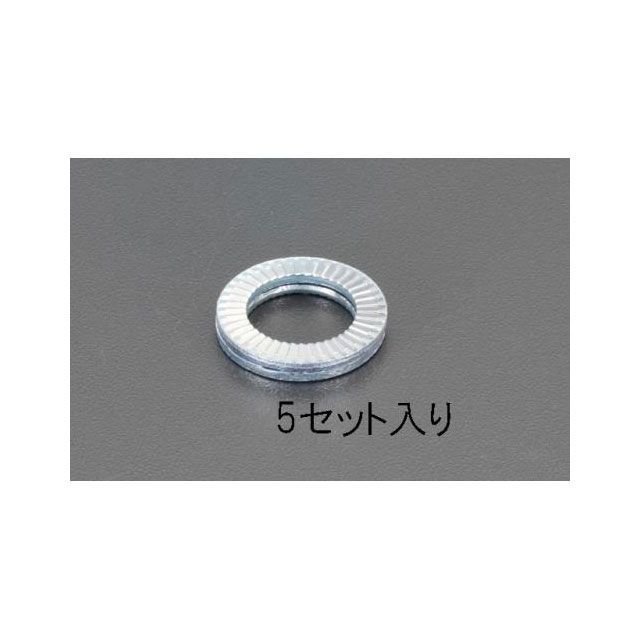 エスコ 25.3x39.0x3.4mm ゆるみ止ワッシャー（5個） ESCO