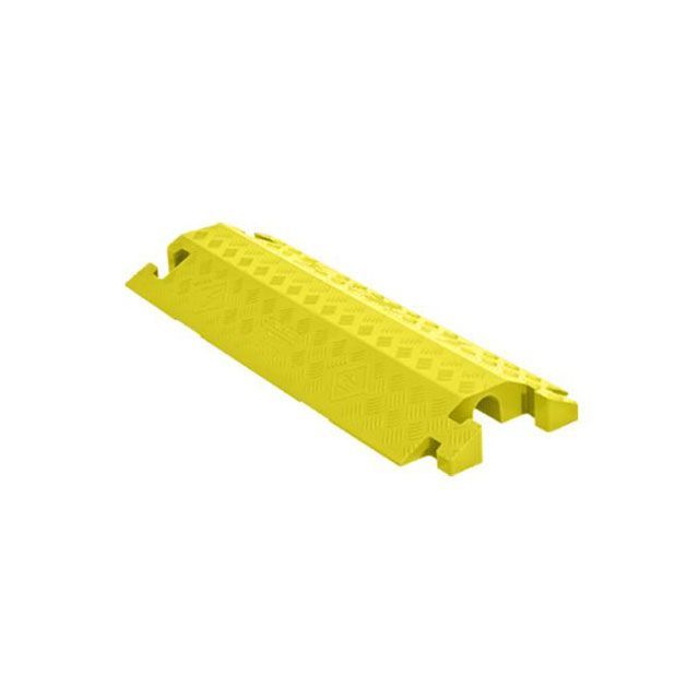 エスコ 914x362x76mm ケーブルプロテクター（下スリット/黄） ESCO