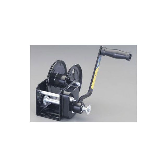 エスコ 727kg ハンドウインチ（自動ブレーキ付） ESCO バイク 車 自動車 自転車の通販は