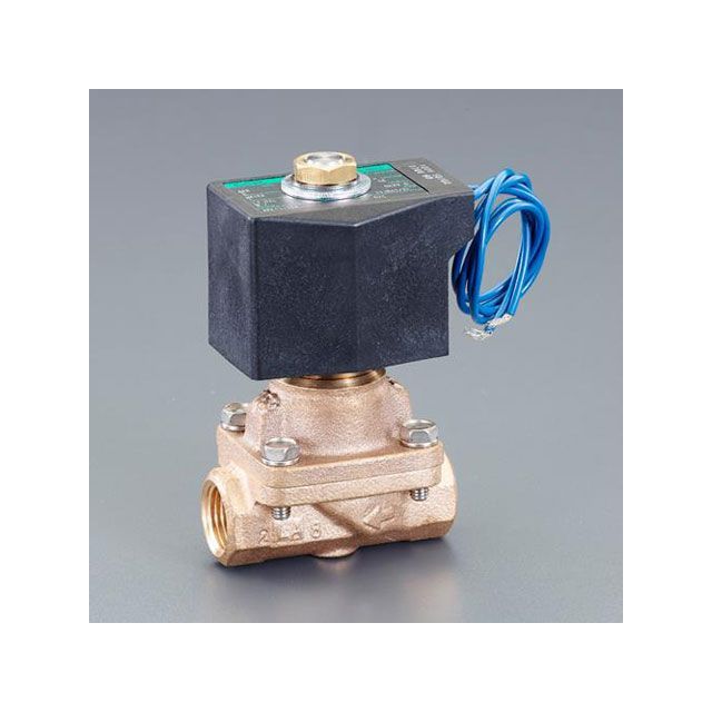 エスコ AC100V・Rc1/4” 2方向電磁弁（パイロットキック式） ESCO バイク 車 自動車 自転車の通販は