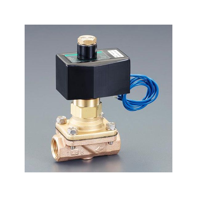 エスコ AC100V・Rc3/4” 2方向電磁弁（パイロットキック式）（オ ESCO