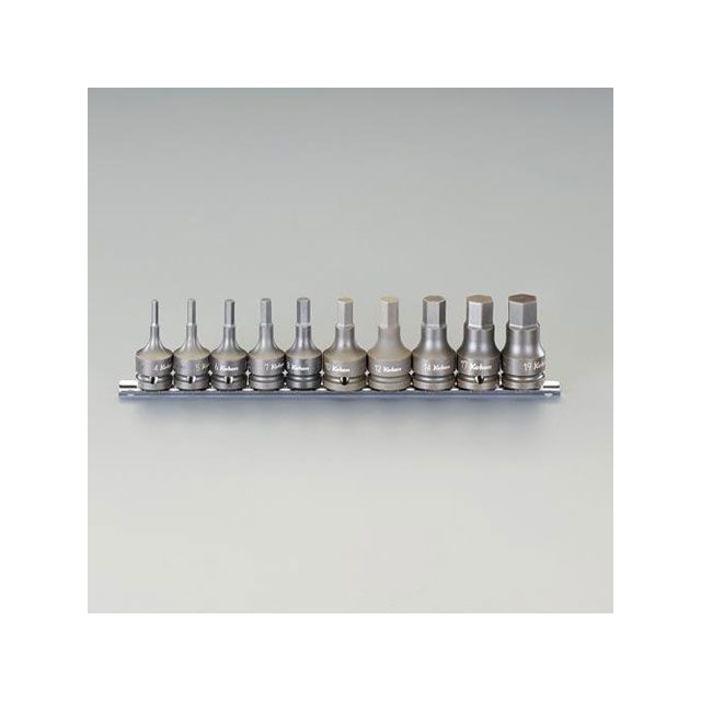 エスコ 1/2”DR INHEX インパクトソケットセット（10個組） ESCO
