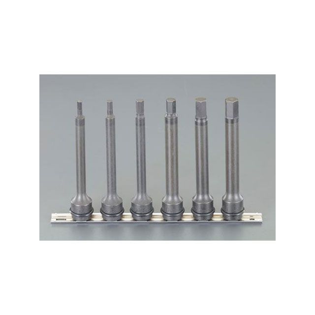 エスコ 1/2”DR/5-14mm/150mm HEX インパクビットソケットセット ESCO