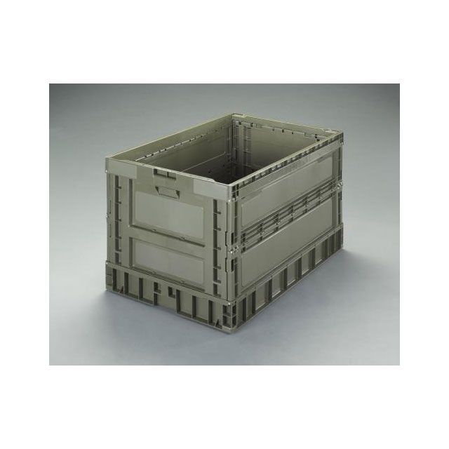 エスコ 924x620x602mm/298L 折畳コンテナ（OD色） ESCO