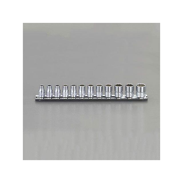 エスコ 3/8”DR ソケットセット（12個組/12角） ESCO バイク 車 自動車 自転車の通販は