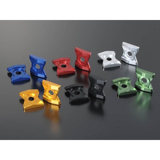 ポッシュフェイス NINJA250/Z250 NINJA250R チェーンアジャスタープレート カラー レッド POSH Faith バイクの通販は