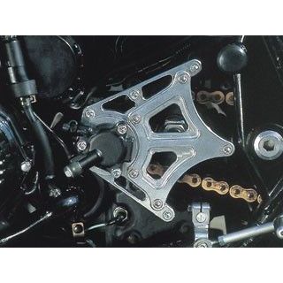 ポッシュフェイス ZRX1100/1200 ZZR1100（D型） スプロケットカバーwithクラッチピストンベース（シルバー） POSH Faith