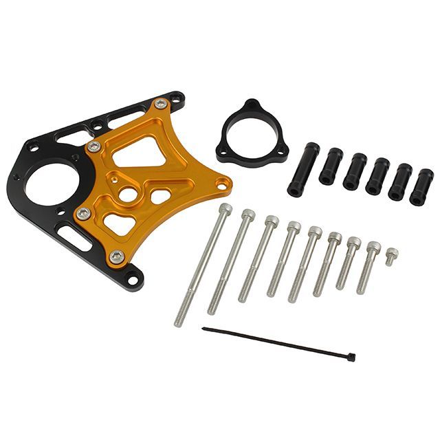 ポッシュフェイス ZRX1200DAEG スプロケットカバー/クラッチレリーズプレート カラー ブラック/ゴールド POSH Faith