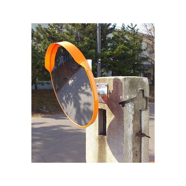 エスコ φ800mm 凸面ミラー（丸型・壁面用/ステンレス製） ESCO