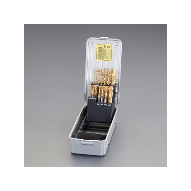 エスコ M3-M12 スパイラル，ジェットタップドリルセット（TIN・COHSS） ESCO バイク 車 自動車 自転車の通販は