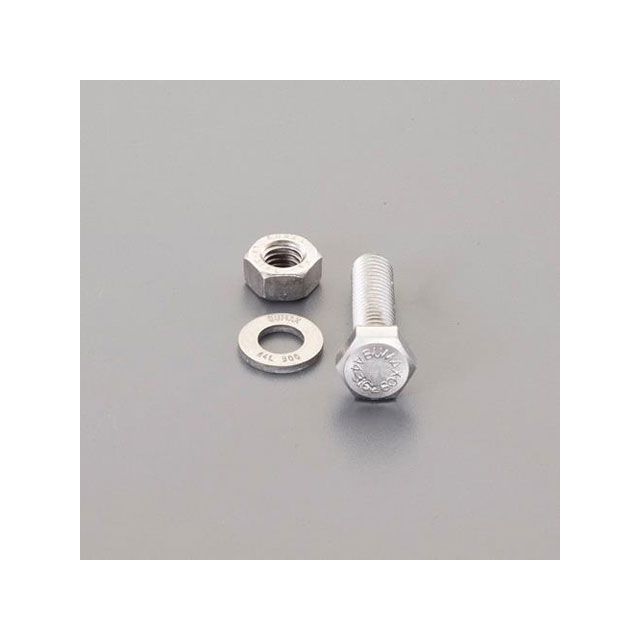 エスコ M16x120mm強力六角ボルト（SUS/ナットワッシャ付全ネジ） ESCO