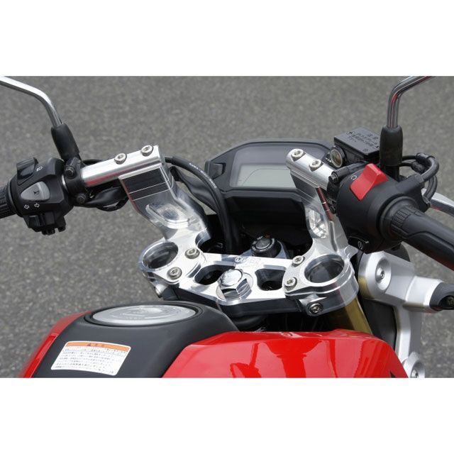 オーバーレーシング GROM スポーツライディング ハンドルキット カラー シルバー OVER RACING_1
