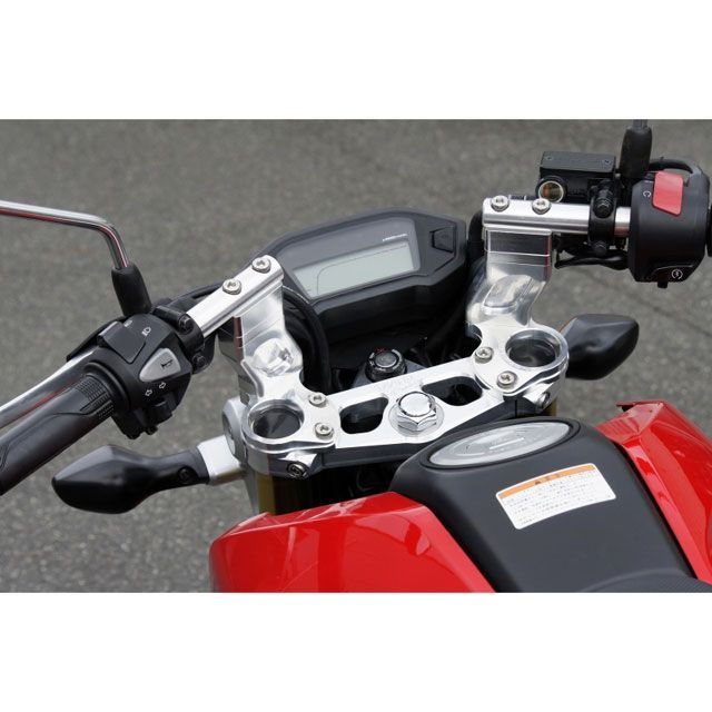 オーバーレーシング GROM スポーツライディング ハンドルキット カラー シルバー OVER RACING_3
