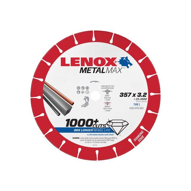 レノックス メタルマックス 357X25.4（20）X3.2 1985498 LENOX