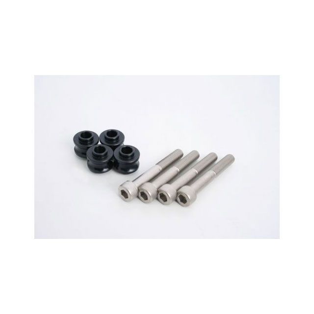 ハイパープロ 汎用 オフセットカラー 9.5mm＆ボルト 75mm ブラック 各4個 HYPERPRO