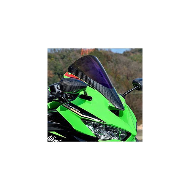 マジカルレーシング ZX25R ZX4R/RR/SE カーボントリムスクリーン/平織りカーボン製/クリア Magical Racing バイク