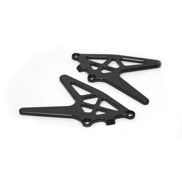 アクティブ 汎用 プレスフォーミング スイングアーム用スタンドフックプレート（左右セット） ブラック ACTIVE バイクの通販は