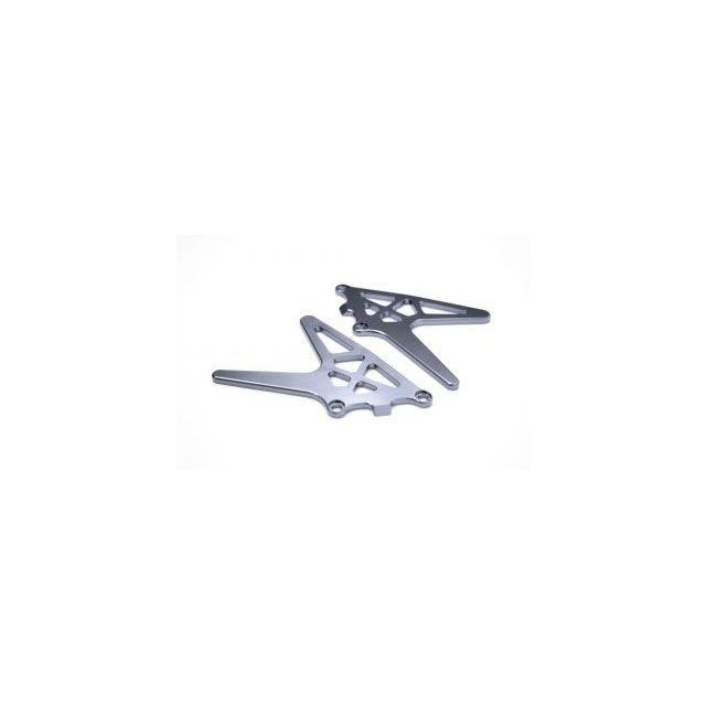 アクティブ 汎用 プレスフォーミング スイングアーム用スタンドフックプレート（左右セット） チタン ACTIVE バイクの通販は