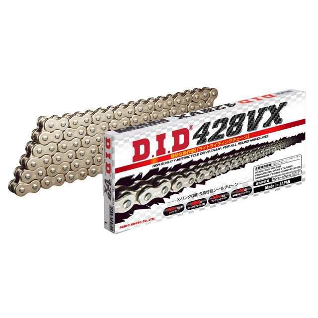 ディーアイディー ストリートチェーン 428VX カシメジョイントタイプ カラー:シルバー リンク数:150L DID バイクの通販は