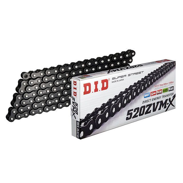 ディーアイディー ストリートチェーン 520ZVM-X カシメジョイントタイプ カラー ブラック リンク数 108L DID バイクの通販は 10,865円
