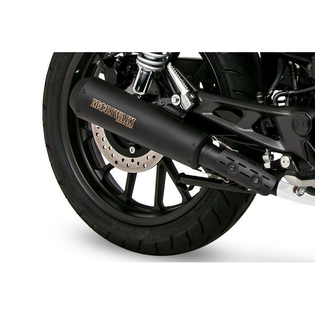 モリワキ GB350/GB350S SlipOn Exhaust SHORT MEGAPHONE（ブラック