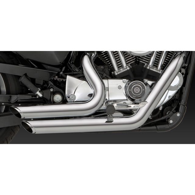 バンス＆ハインズ・ショートショットスタッガード　スポーツスター　ブラック 30720☆XL.スポーツスター 2004-2013 バンス＆ハインズ ショート