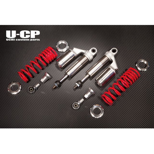 ウチカスタム ゼファー ゼファーX リアサスペンション スプリング レッド リング シルバー Uchi Custom Parts バイク