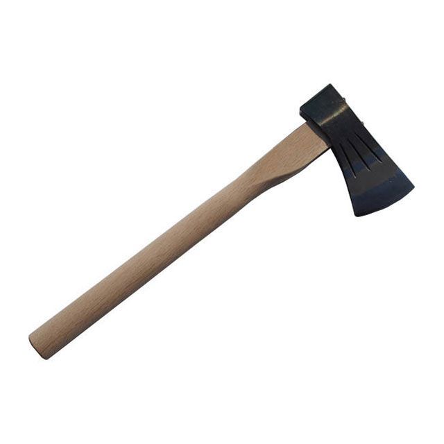 水野製作所 全鋼小斧 700g 白樫 450mm 黒革シース【010-054】 水野製作所