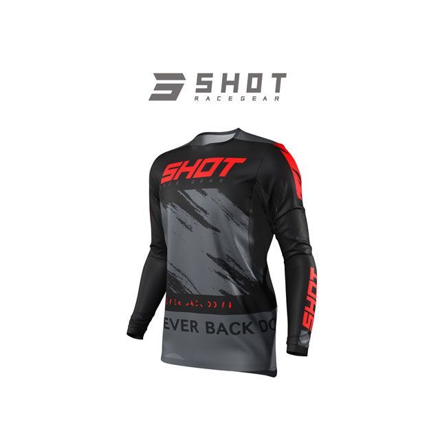 SHOT RACE GEAR ジャージ CONTACT DRAW（レッド） サイズ XL SHOT RACE GEAR バイクの通販は 7,736円