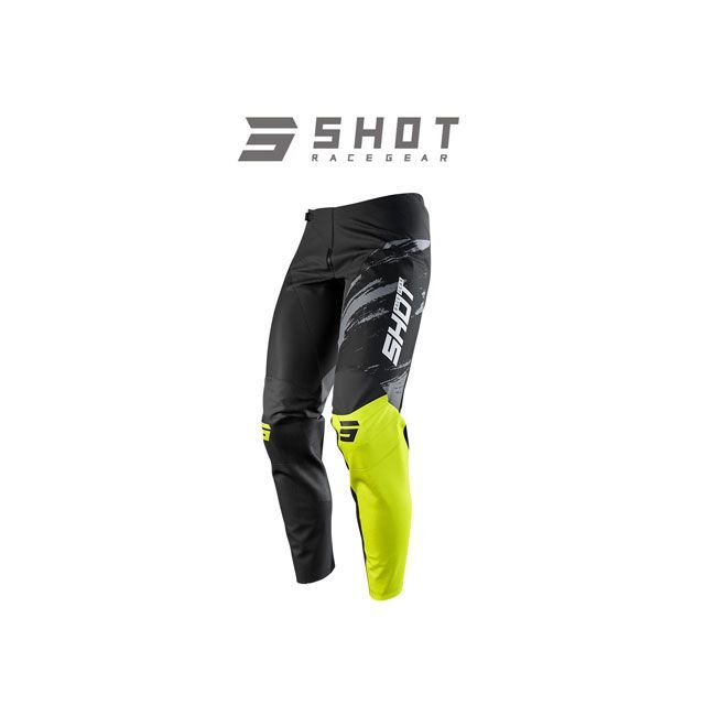 SHOT RACE GEAR パンツ CONTACT DRAW（ネオンイエロー） サイズ 36 SHOT RACE GEAR バイクの通販は