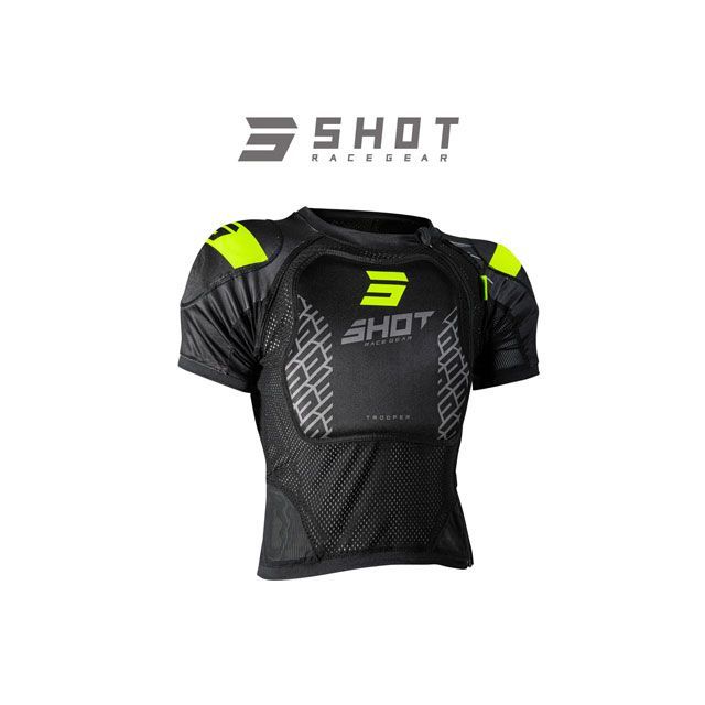 SHOT RACE GEAR 防御すること エアライトインナープロテクター（二分の一） 大きさ S SHOT RACE GEAR