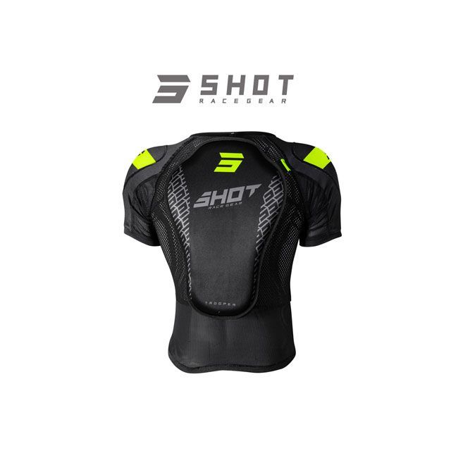 SHOT RACE GEAR 防御すること エアライトインナープロテクター（二分の一） 大きさ S SHOT RACE GEAR