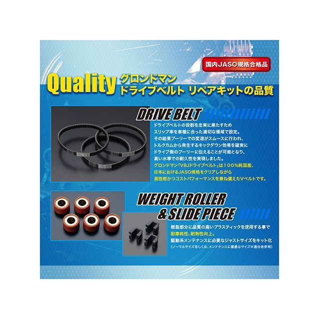 GRONDEMENT GRONDEMENT:グロンドマン 国産シートカバー 被せタイプ カラー：フルエンボスホワイト/赤パイピング PCX125 HONDA ホンダ | GRONDEMENT(グロンドマン) スーパーウエイトローラー 15X12mm