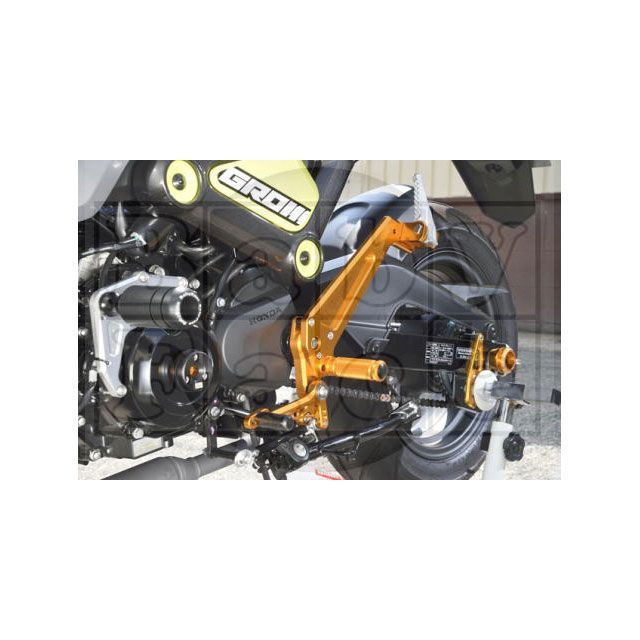 ベビーフェイス GROM バックステップキット タンデム+ 正シフト カラー ブラック BABYFACE バイクの通販は