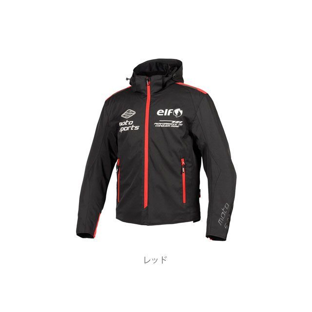 ELF ナイロンジャケット　LWサイズ　黒　中古美品 美品elf エルフ ライディングジャケット LWサイズ メンズ春秋冬用