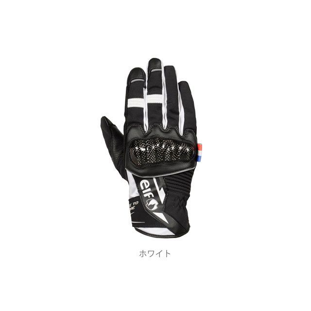 エルフ ライディングウェア EG-A511 アジリタグローブ（ホワイト） サイズ L elf riding wear バイクの通販は